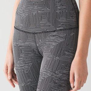 lululemon athletica Black & White Geo-Print High-Rise Leggings